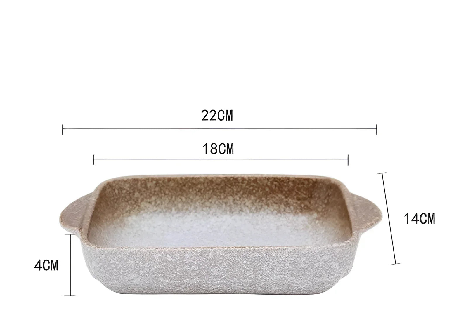 Assadeira de Cerâmica Japonesa para Forno Mesa e Servir Lenogue Bege