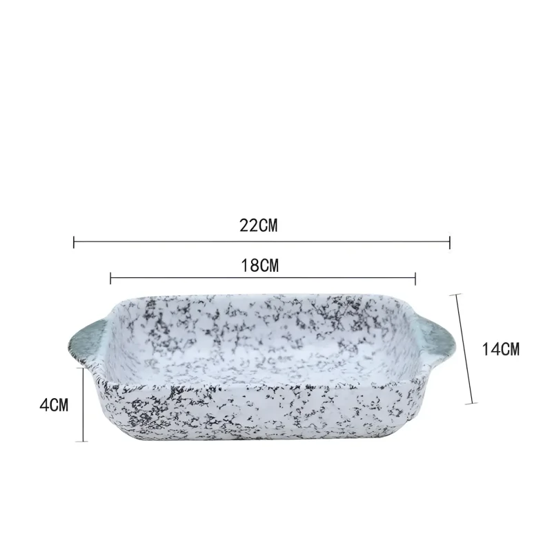 Assadeira de Cerâmica Japonesa para Forno Mesa e Servir Lenogue Branco