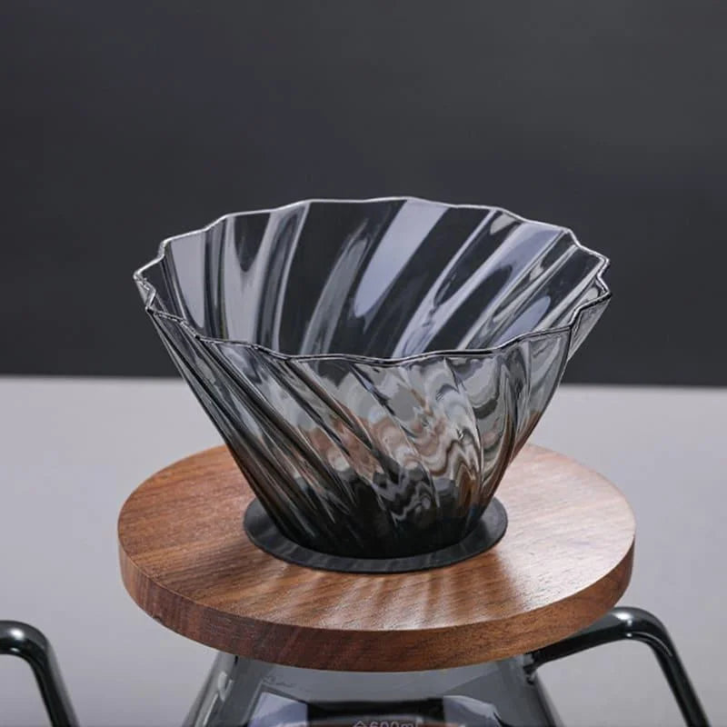 Bule de Café em Vidro Borossilicato com Coador Hario V60 para Preparo Lenogue