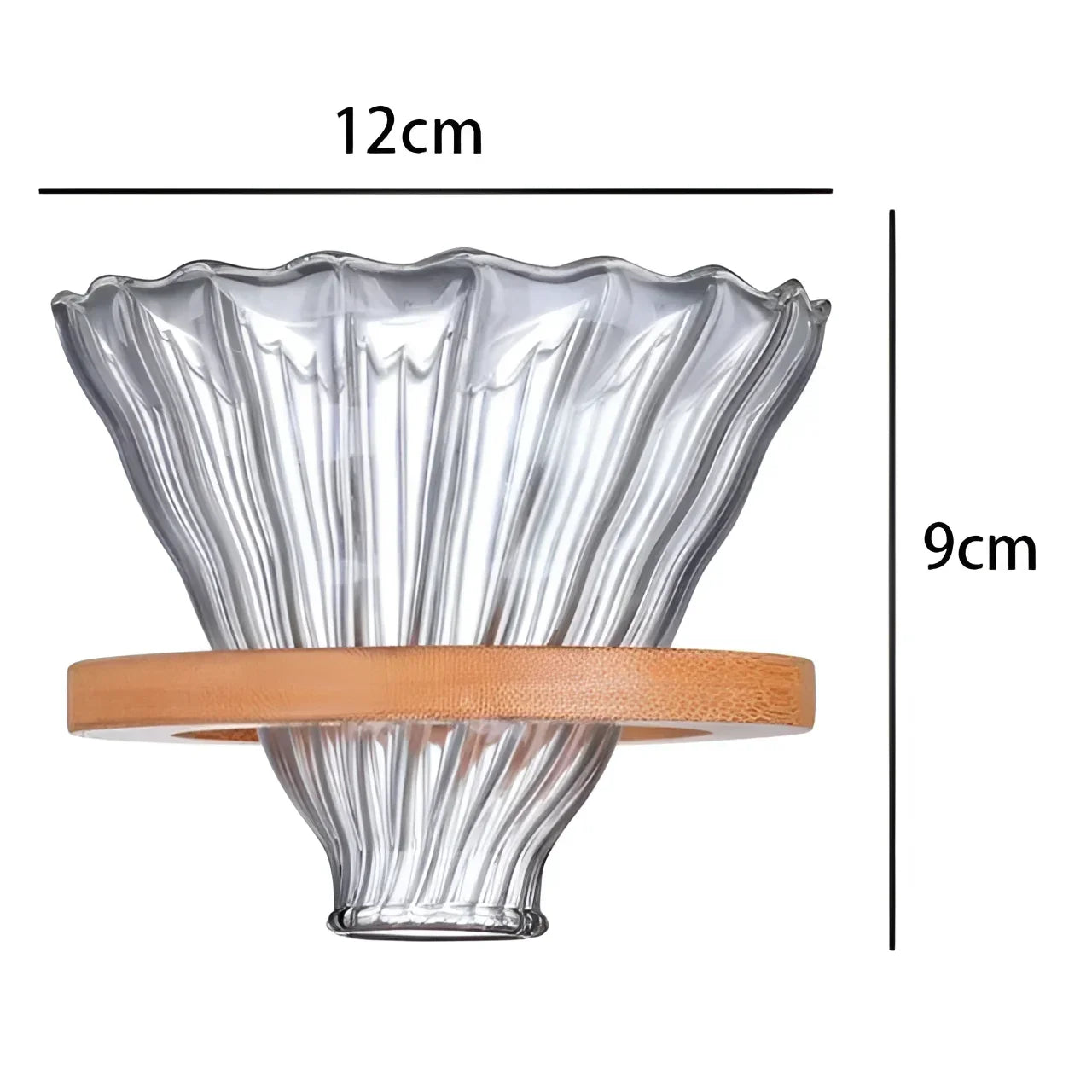 Bule de Café Vidro Borossilicato com Coador Hario V60 Lenogue Filtro