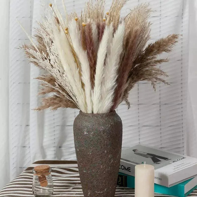 Buquê de Capim dos Pampas Natural para Decoração Ambientes Lenogue Mod. A6