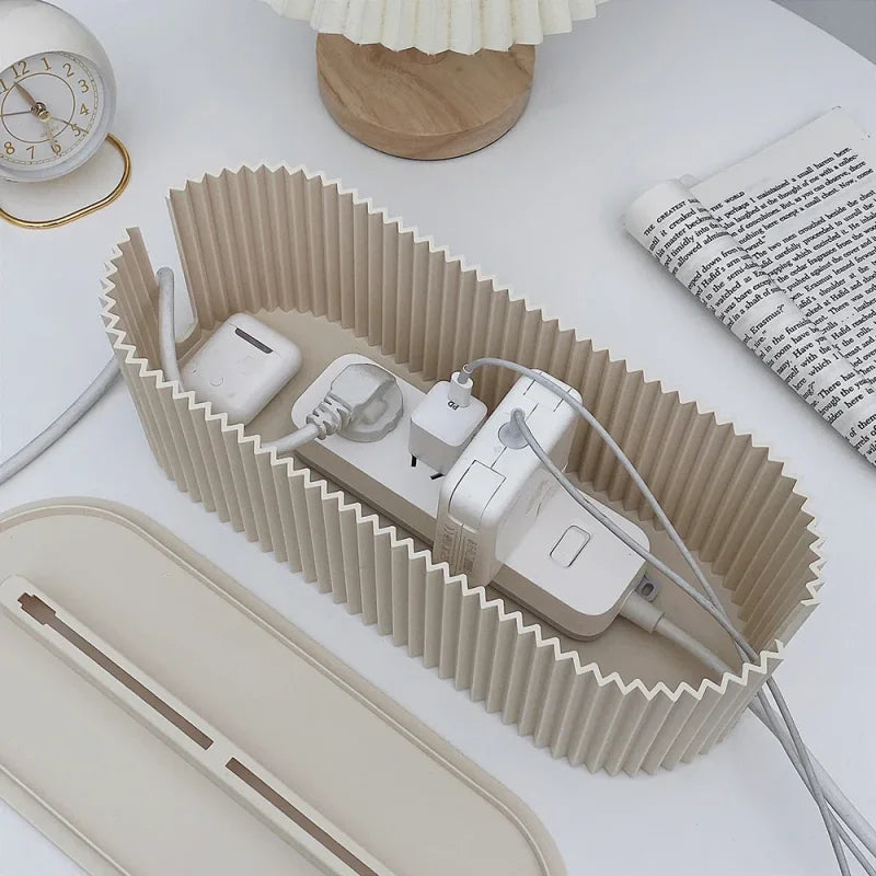 Caixa Organizadora de Cabos com Tampa Antipoeira Lenogue