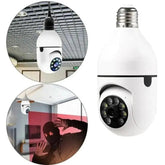 Câmera de Segurança WiFi IP Wireless 360 com Bocal Full HD Visão Noturna Lenogue