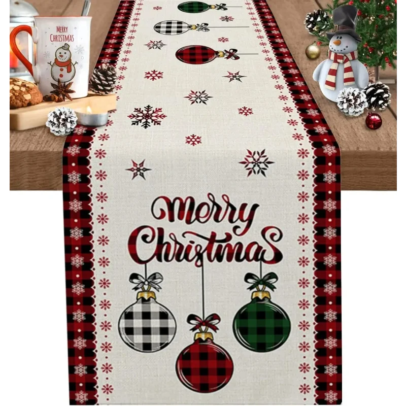 Caminho de Mesa Natalino em Algodão para Decoração Lenogue