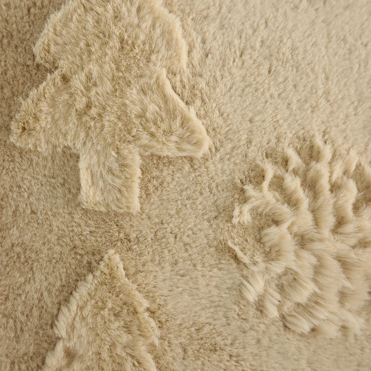 Capa de Almofada Natalina Plush Jacquard Floco Neve Lenogue