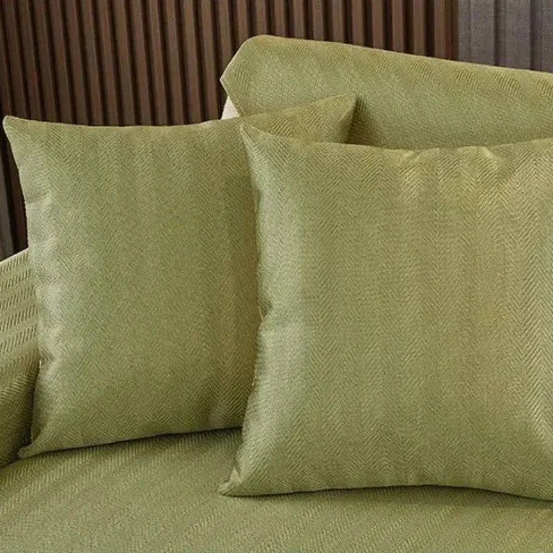 Capa de Sofá Seda Ice Azul com Base Antiderrapante e Matelassê Lenogue