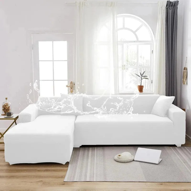 Capa Protetora para Sofá Impermeável Antiderrapante Lenogue Branco / 1 Lugar (90-140cm)