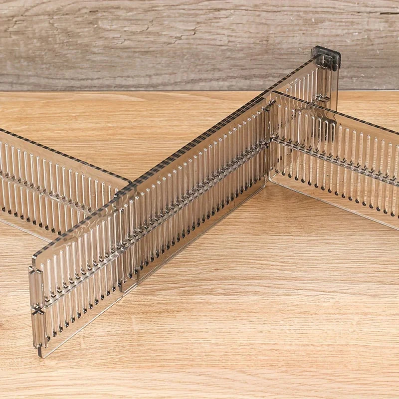 Conjunto Organizador de Gavetas Acrílico Reguláveis 2 Peças Lenogue