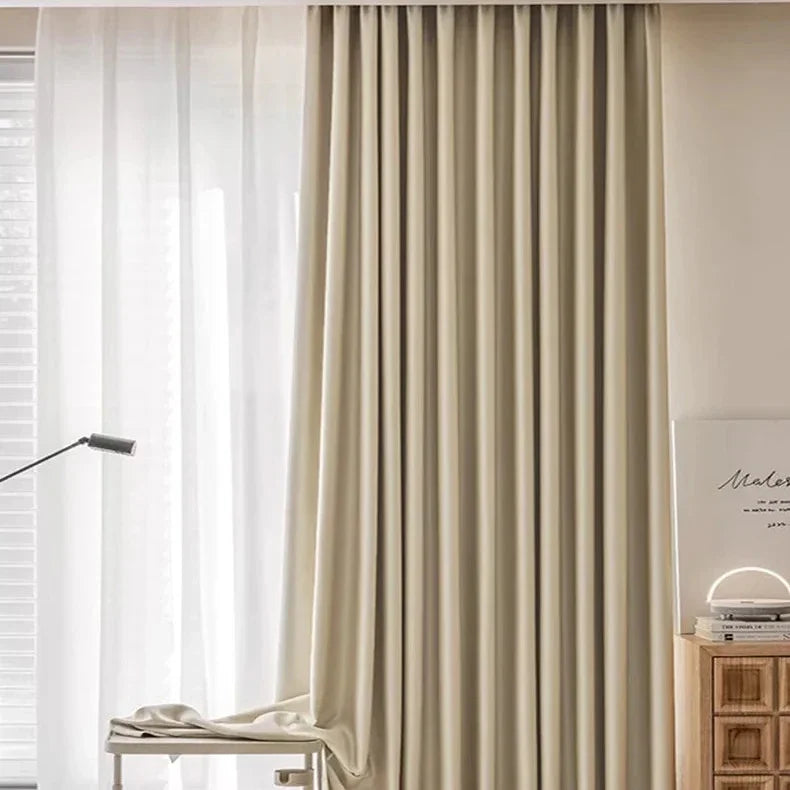 Cortina Blackout Acetinada com Ilhós Isolamento Térmico Lenogue