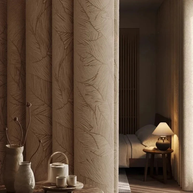 Cortina Chenille com Isolamento Térmico e Proteção Solar Lenogue