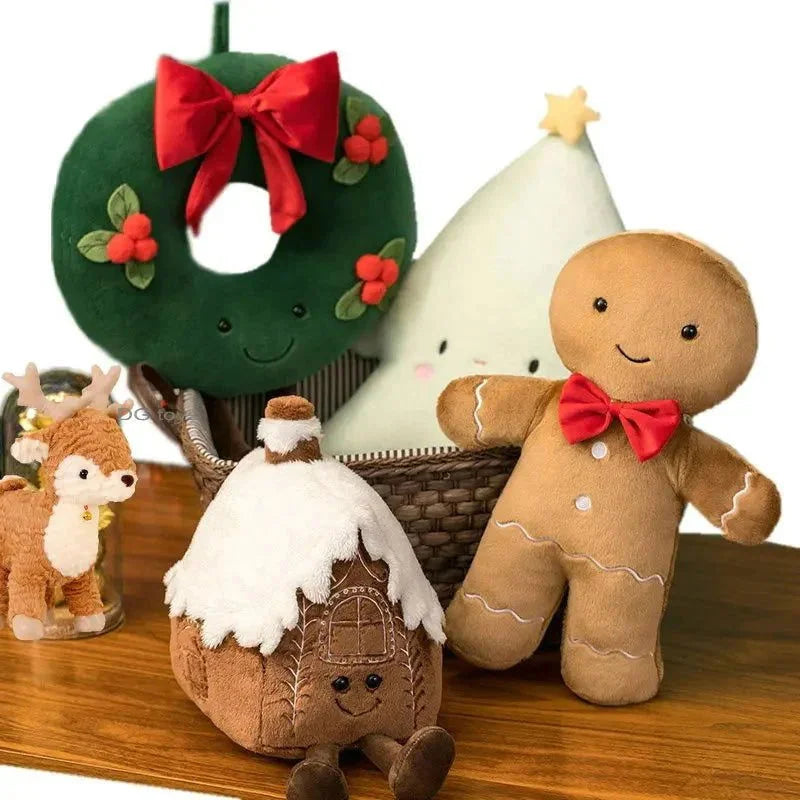 Delicados Bonecos de Pelúcia Decorativos de Natal Lenogue