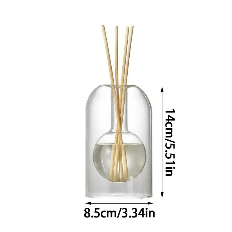 Difusor de Aromaterapia Vidro Transparente Design Minimalista para Decoração Lenogue
