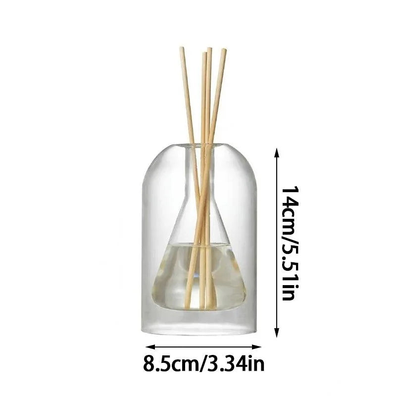Difusor de Aromaterapia Vidro Transparente Design Minimalista para Decoração Lenogue