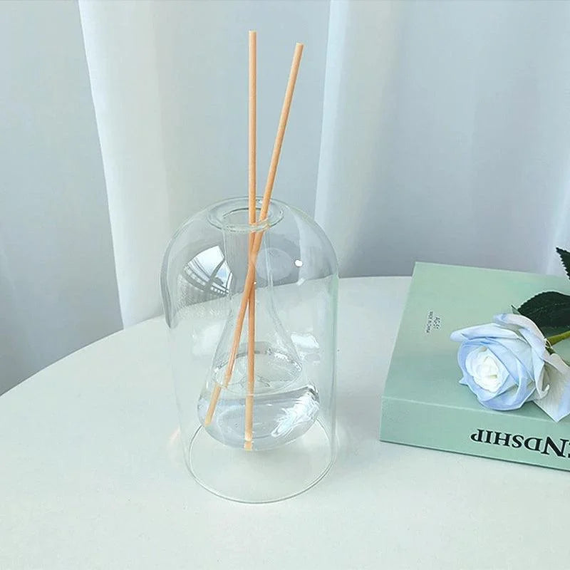 Difusor de Aromaterapia Vidro Transparente Design Minimalista para Decoração Lenogue