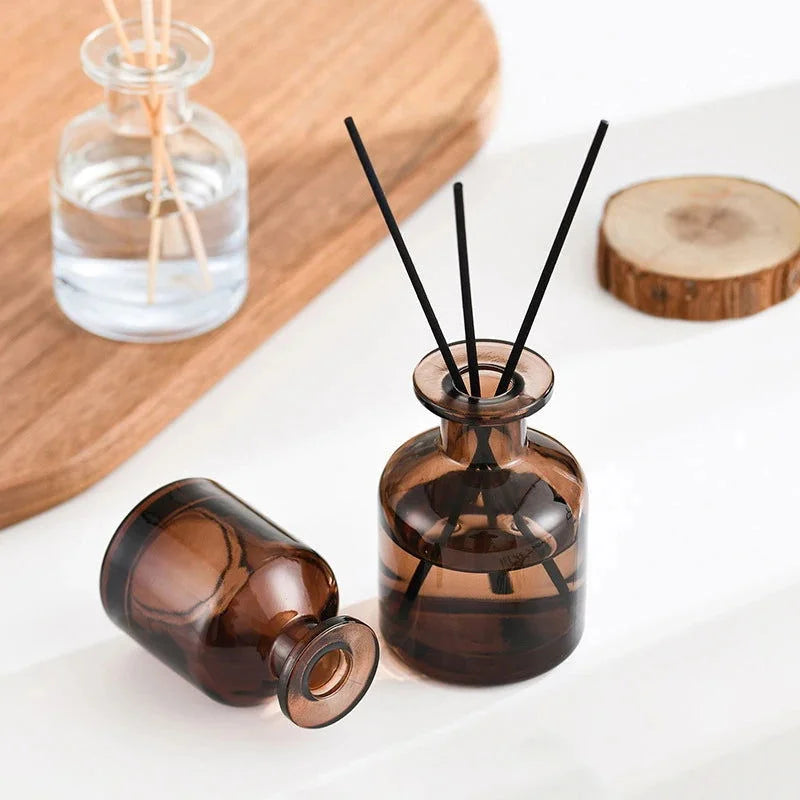 Difusor de óleo Essencial Decorativo com Varetas e Frasco Vidro Lenogue