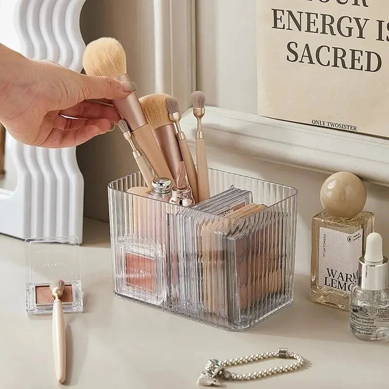 Dispensador Acrílico com Divisórias para Cotonetes Lenogue