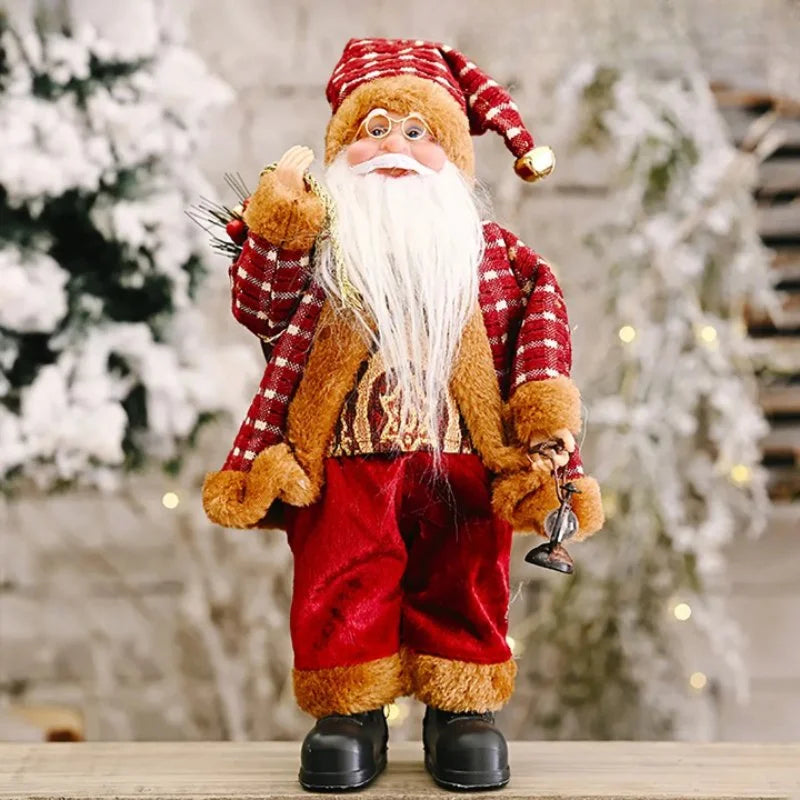 Encantador Boneco Papai Noel Decorativo 30cm Lenogue