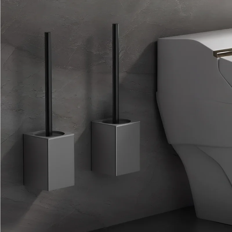 Escova Sanitária de Parede em Alumínio Instalação sem Furação Lenogue