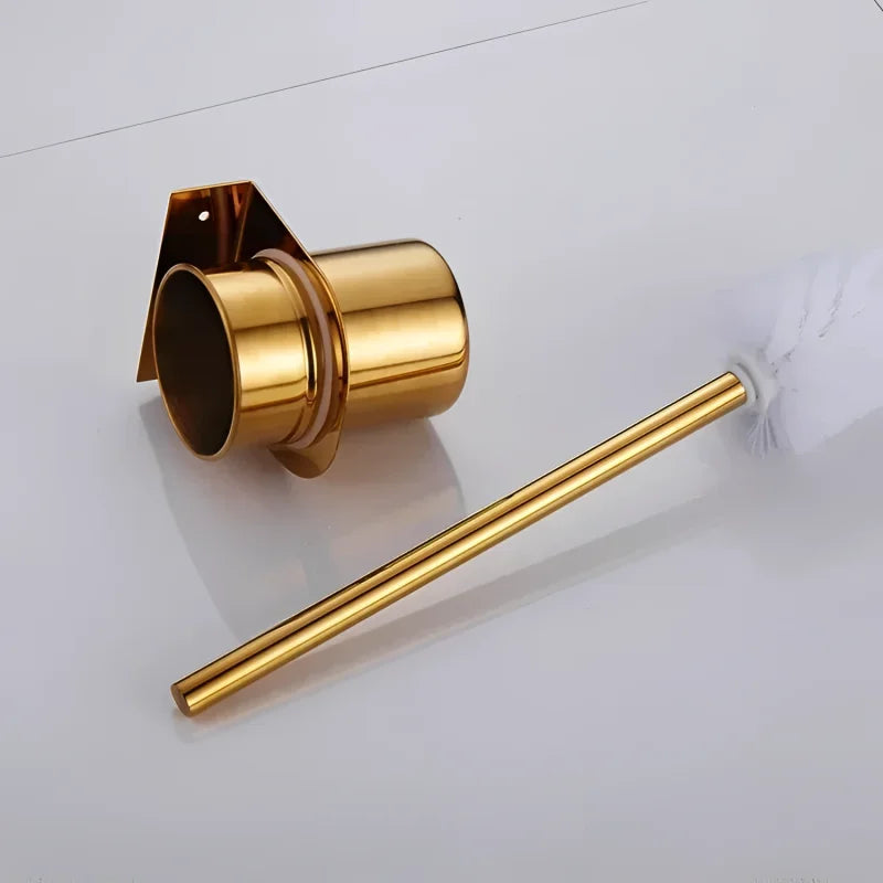 Escova Sanitária Inox com Cerdas de Nylon Fixação na Parede Lenogue