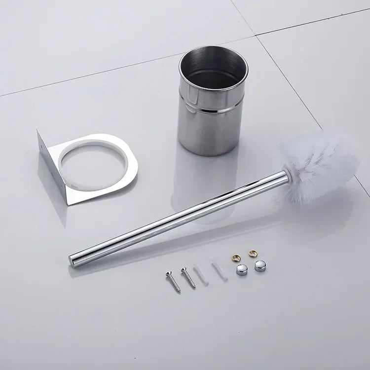 Escova Sanitária Inox com Cerdas de Nylon Fixação na Parede Lenogue