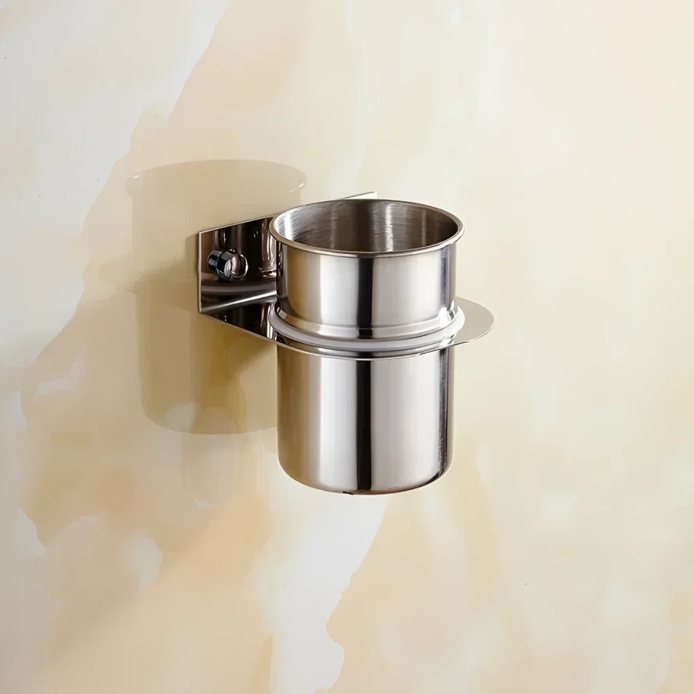 Escova Sanitária Inox com Cerdas de Nylon Fixação na Parede Lenogue