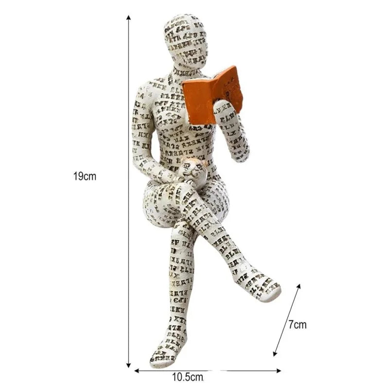 Escultura Abstrata de Resina para Decoração Sala Lenogue Mod. b