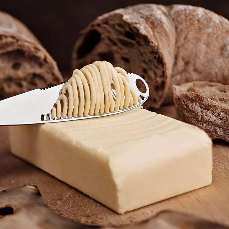 Espátula para Manteiga Faca Serrilhada Lenogue