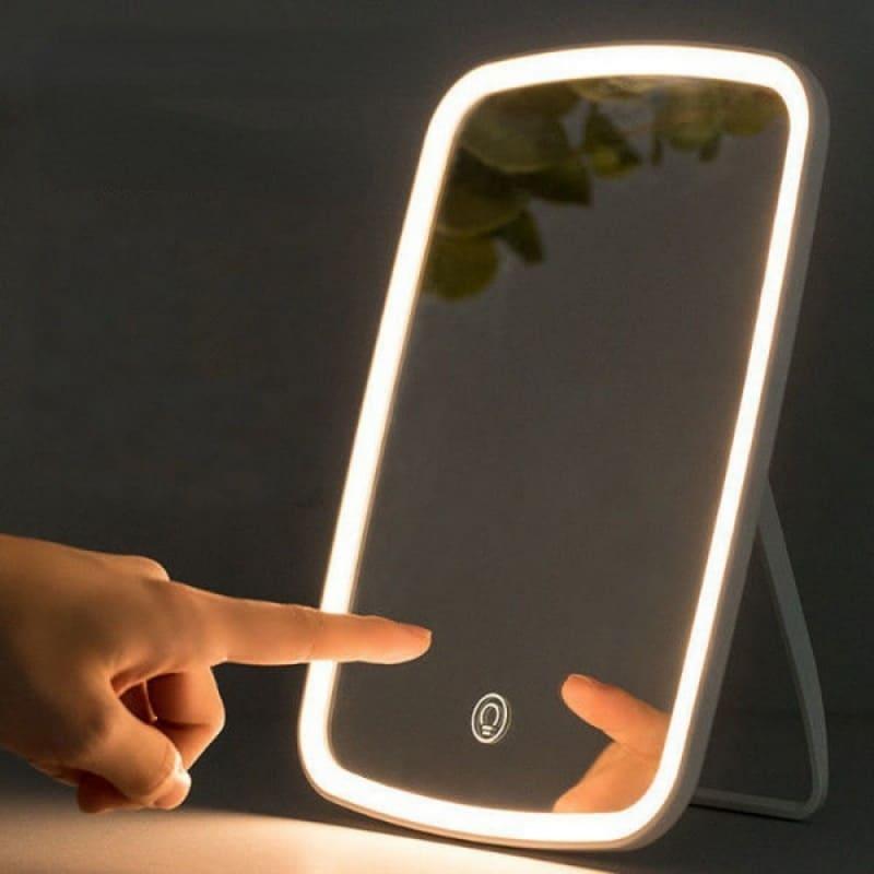 Espelho com LED para Maquiagem de Mesa Lenogue