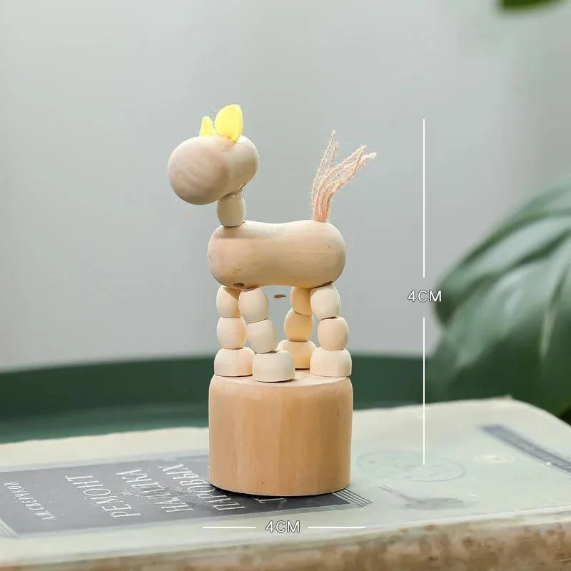 Estátuas Artesanais de Madeira Animais Decorativos Lenogue