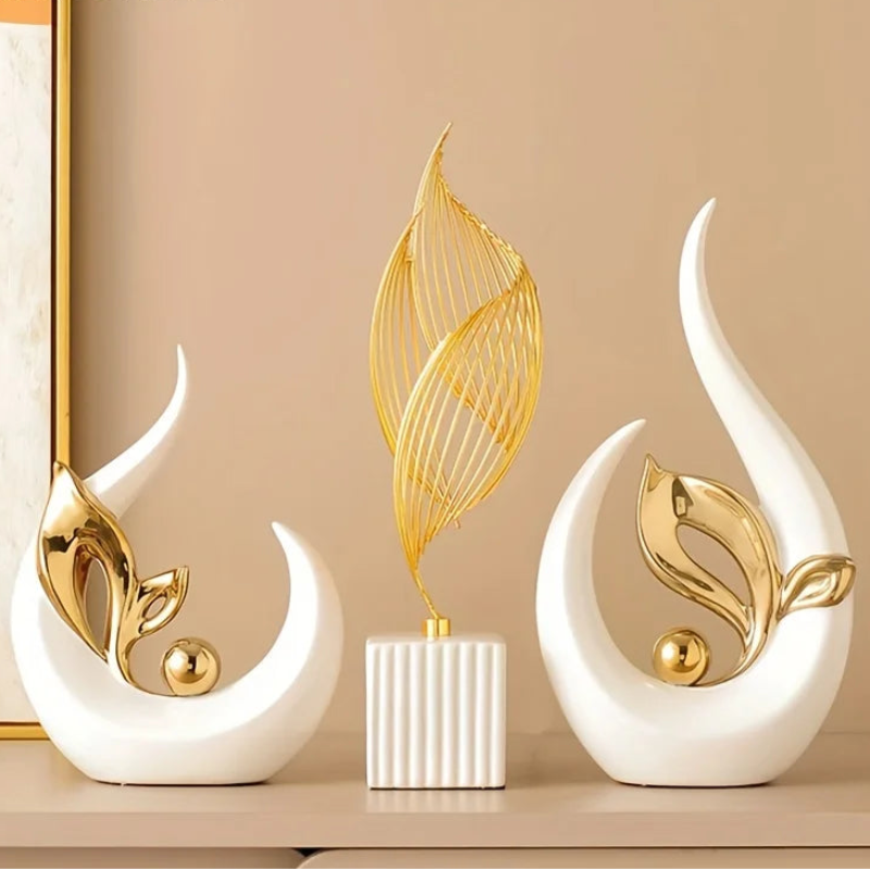 Estatueta Douceur para Decoração em Cerâmica Lenogue