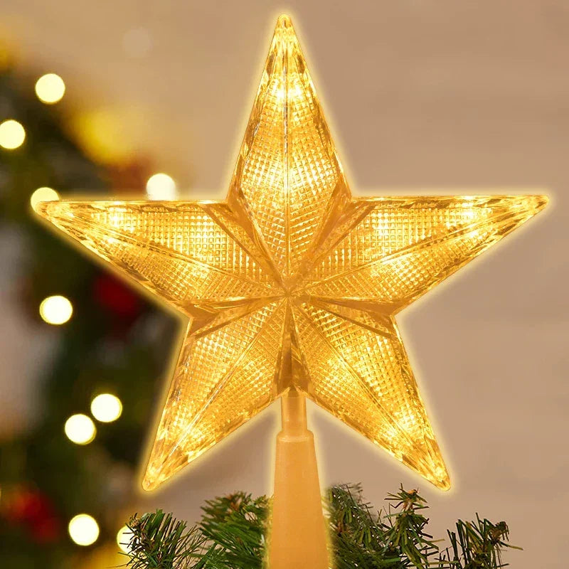Estrela para árvore de Natal Led com Efeito Cristal Lenogue