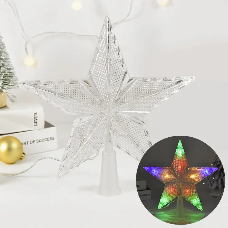 Estrela para árvore de Natal Led com Efeito Cristal Lenogue Mod. 01