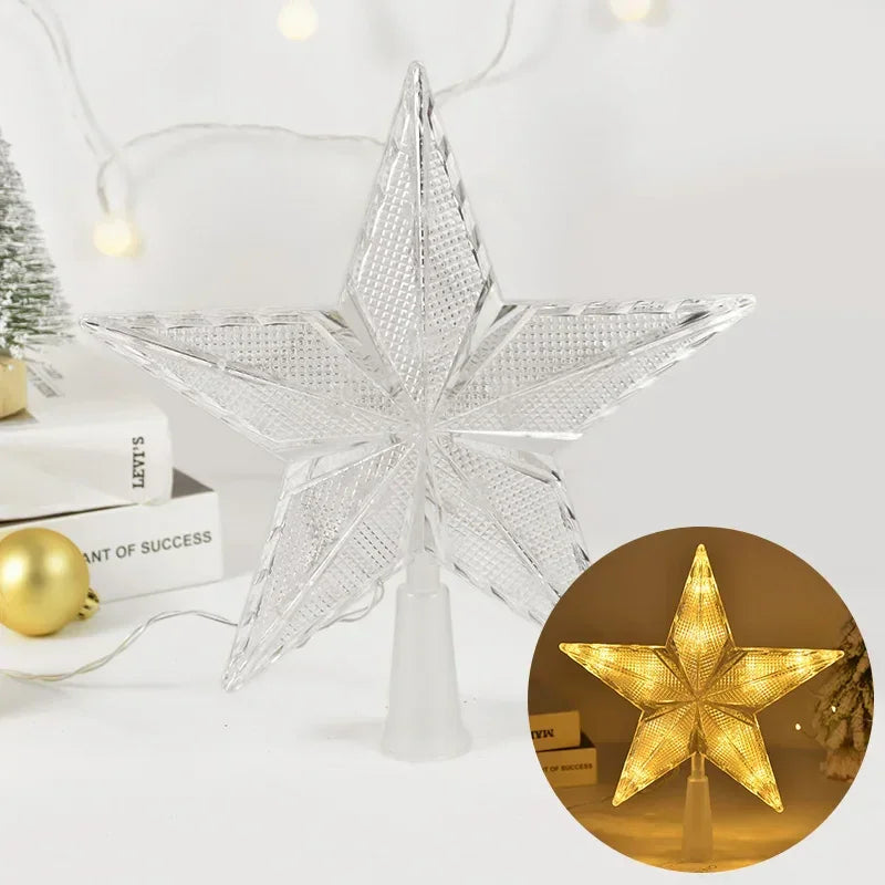 Estrela para árvore de Natal Led com Efeito Cristal Lenogue Mod. 02