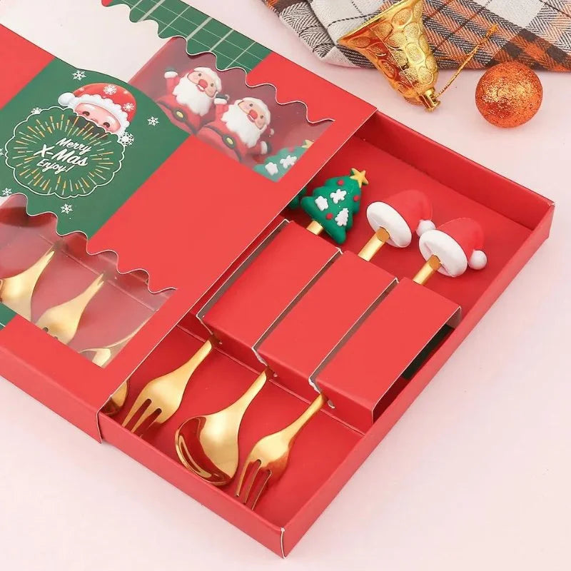 Exclusivo Conjunto de Talheres Decorativos Natal Lenogue