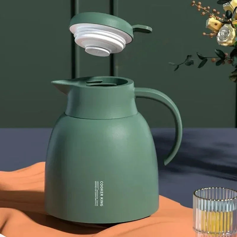 Garrafa Térmica Carafe Pressão Revestimento Interno em Vidro Lenogue
