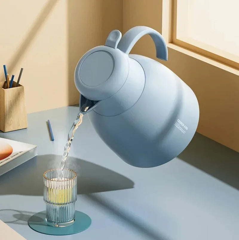 Garrafa Térmica Carafe Pressão Revestimento Interno em Vidro Lenogue