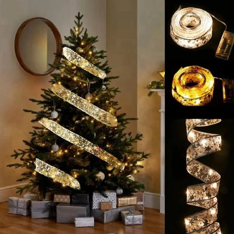 Iluminada Fita LED Decorativa de Árvore de Natal Lenogue