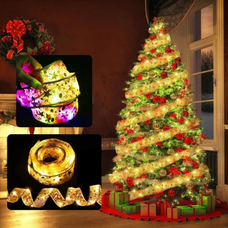 Iluminada Fita LED Decorativa de Árvore de Natal Lenogue