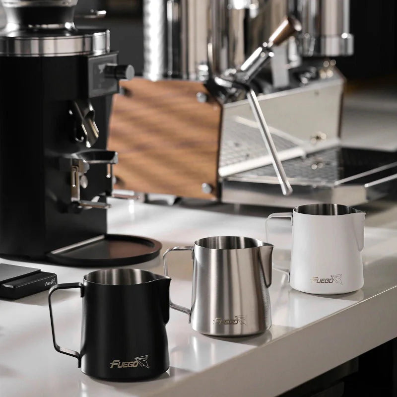 Jarra de Aço Inoxidável para Latte Art e Espresso Lenogue