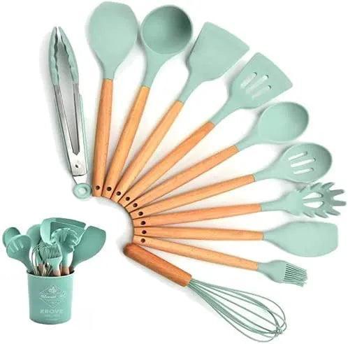 Jogo Kit C/12 Peças Lenogue: Utensílios de Cozinha com Toque de Elegância