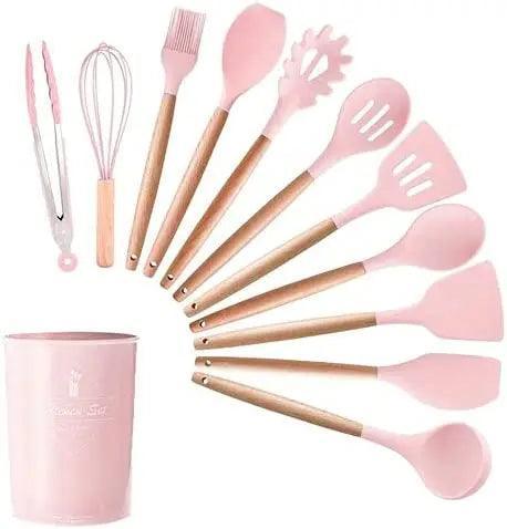 Jogo Kit C/12 Peças Lenogue: Utensílios de Cozinha com Toque de Elegância