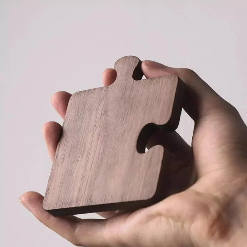 Kit Descanso de Panela e Porta-copos Madeira Nogueira Lenogue 1 Peça