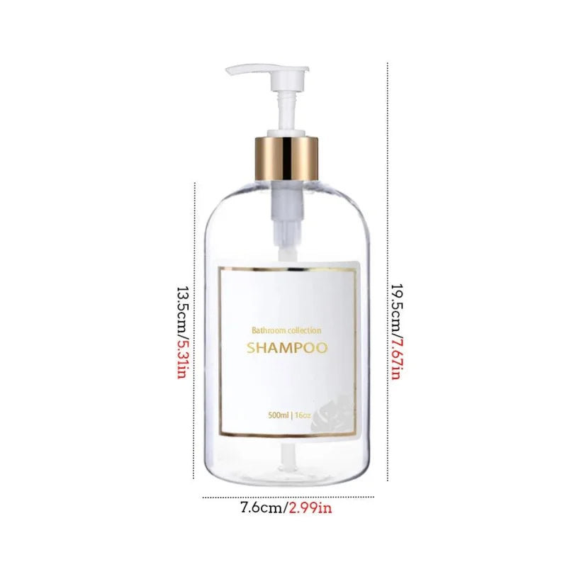 Kit Dispensador de Sabão Líquido 3 Peças para Banheiro Lenogue Transparente