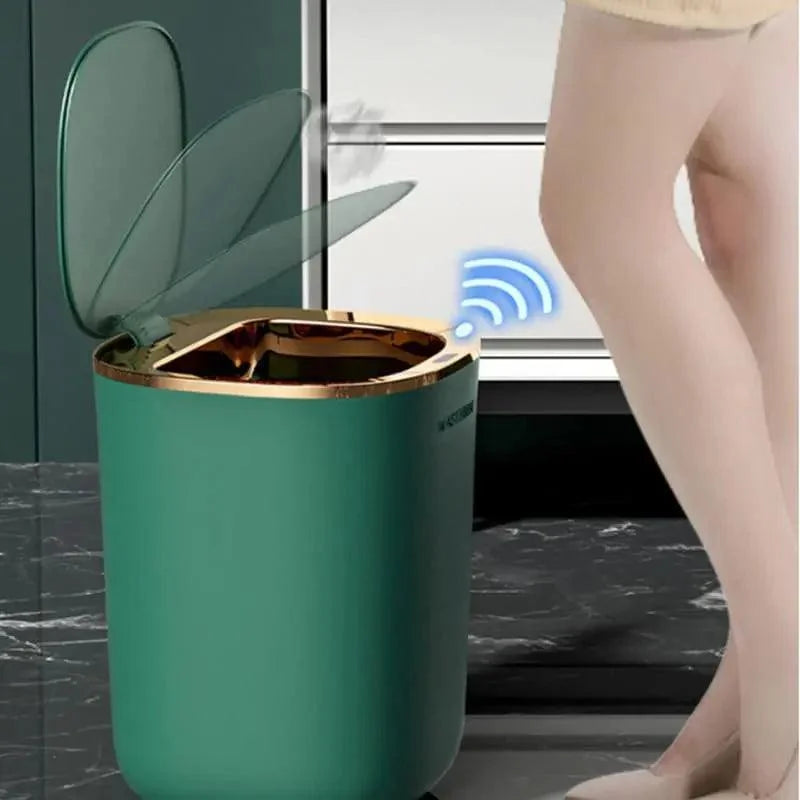 Lixeira Automática 12l com Sensor para Banheiro e Cozinha Lenogue
