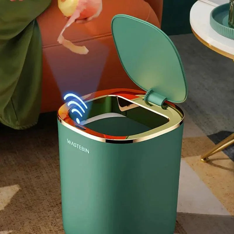 Lixeira Automática 12l com Sensor para Banheiro e Cozinha Lenogue