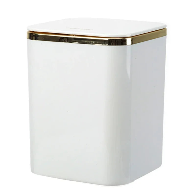 Lixeira de Mesa com Tampa Pop Up e Vedação Antiodor Lenogue