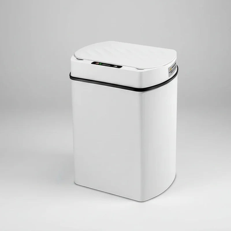Lixeira Inteligente 15l com Sensor Automático para Banheiro e Cozinha Lenogue Branco