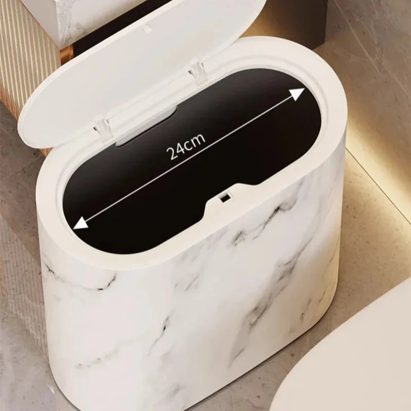 Lixeira Multiuso com Tampa em Design Moderno para Banheiro Lenogue