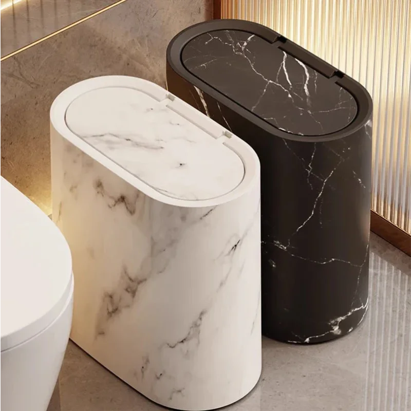 Lixeira Multiuso com Tampa em Design Moderno para Banheiro Lenogue