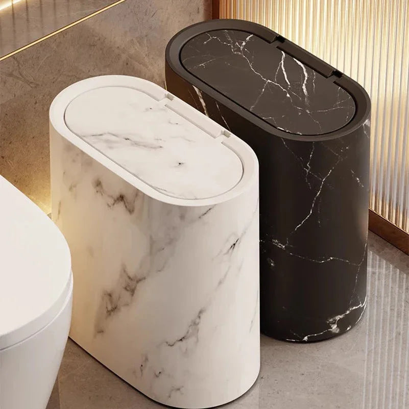 Lixeira Multiuso com Tampa em Design Moderno para Banheiro Lenogue